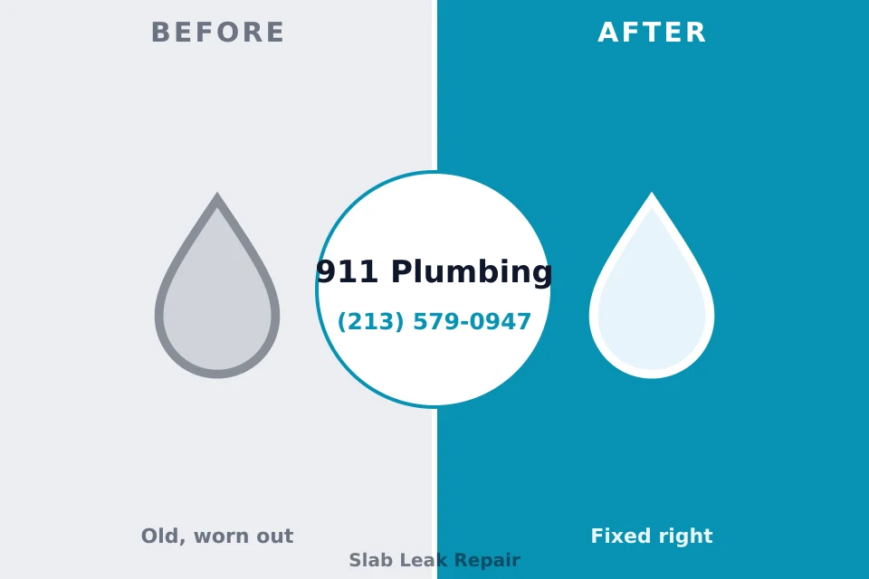 Before and after: plumbing company Bryn Athyn, PA